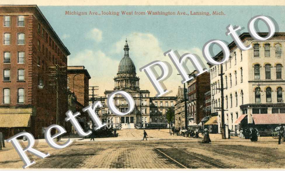 Michigan Avenue, looking west from Washington Avenue