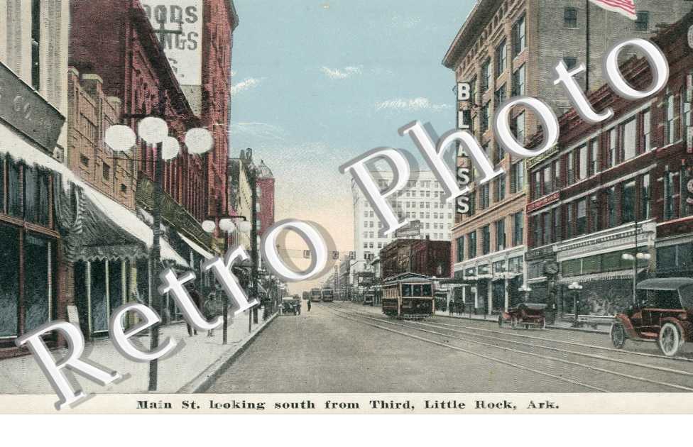 Main Station looking south from Third, Little Rock