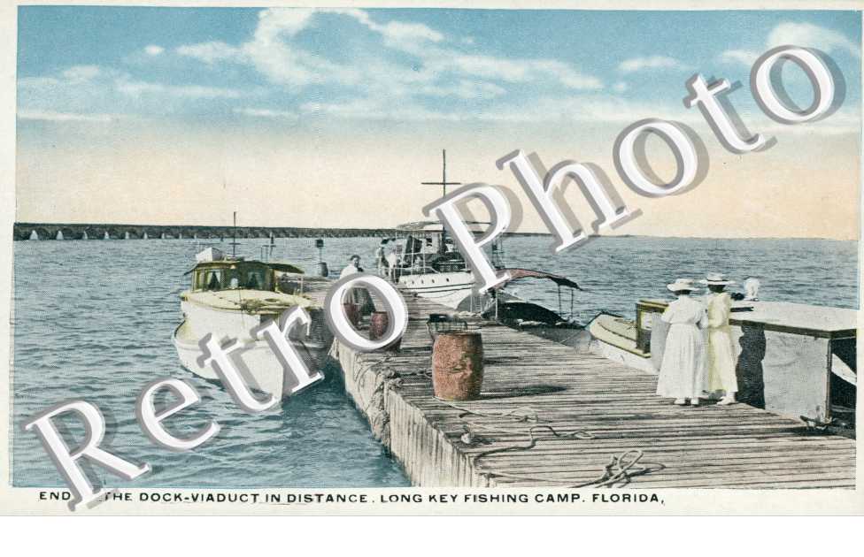 End of the Dock-Viaduct in distance, Long Key fishing camp