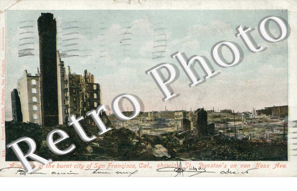 A section of the burnt city of San Francisco