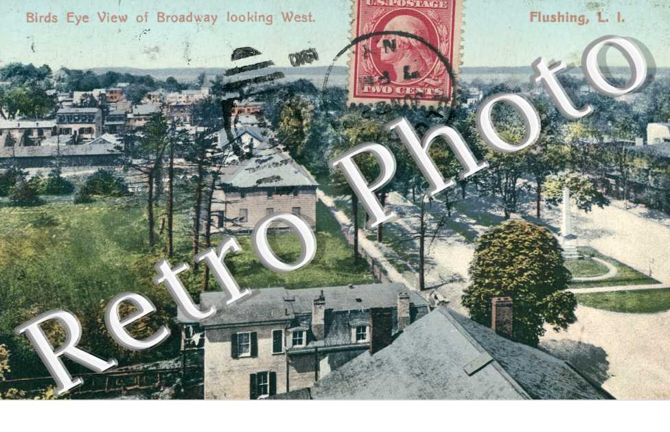 Birds Eye View of Broadway looking West