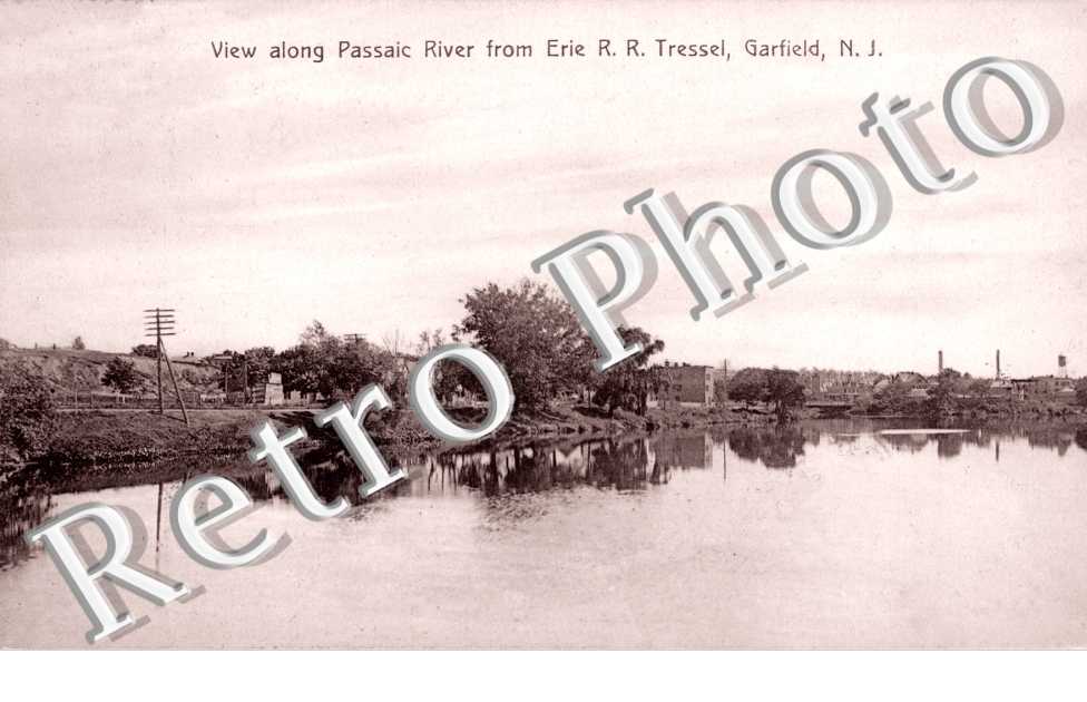 View along Passaic River from Erie R. R. Tressel