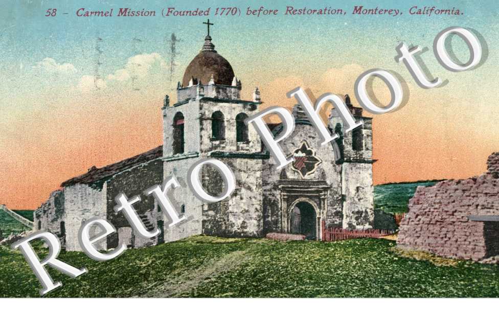 Carmel Mission (founded 1770) before Restoration
