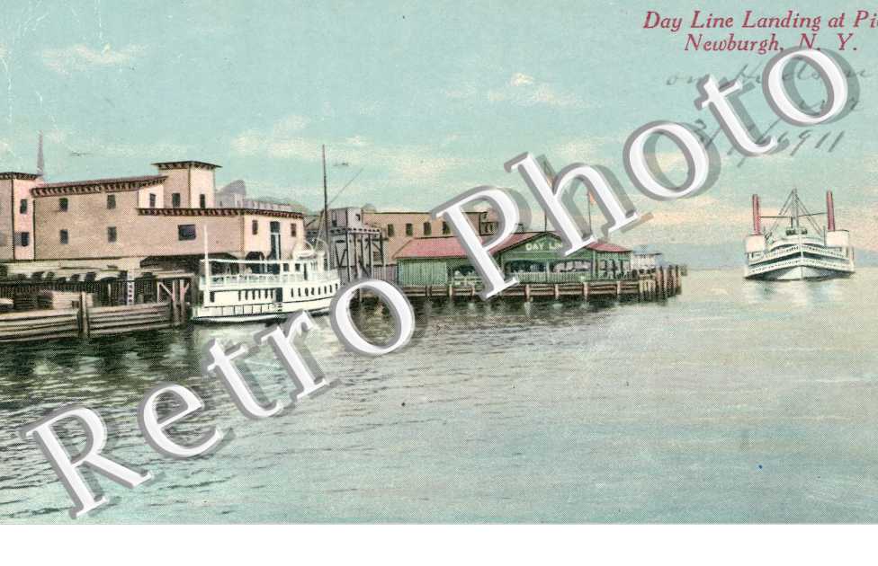 Day line landing at Pier