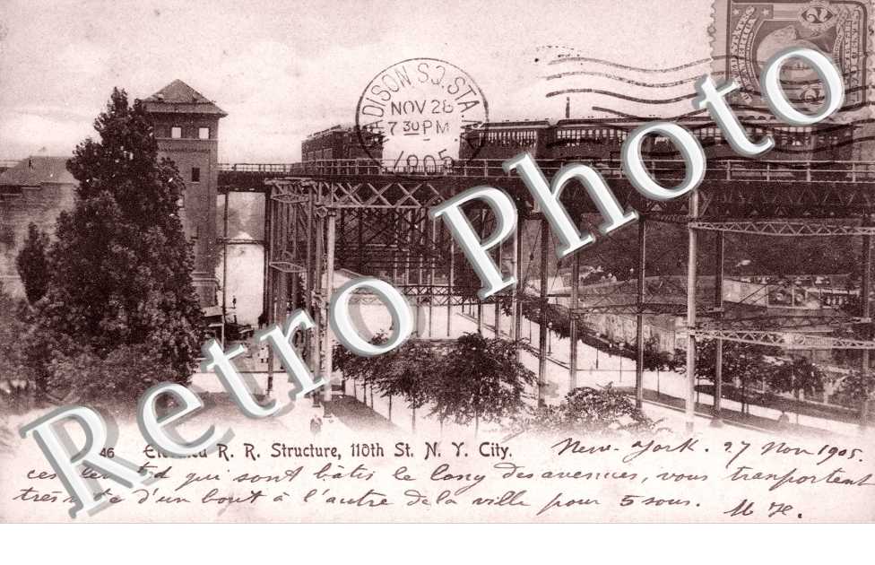 Elevated R. R Structure 110th New York City