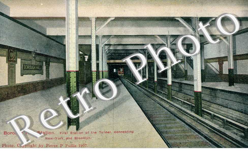 Borough Hall Station, first station of the Tunnel