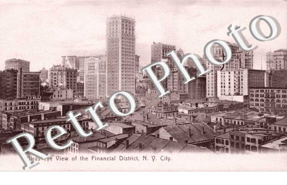 Birds eye view of the financial District