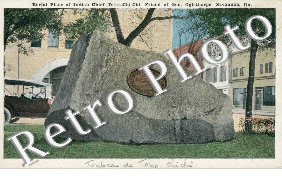 Burial Place of Indian Chef Tomo-Chi-Chi, friend of Gen. Oglethorpe