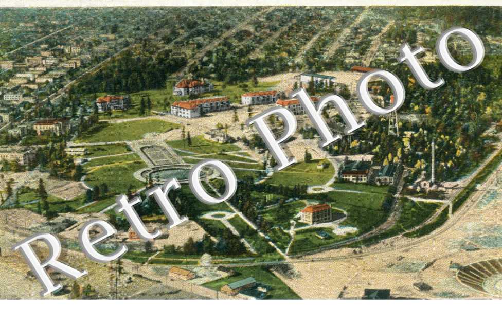 an Aeroplane view of Union of washington Campus