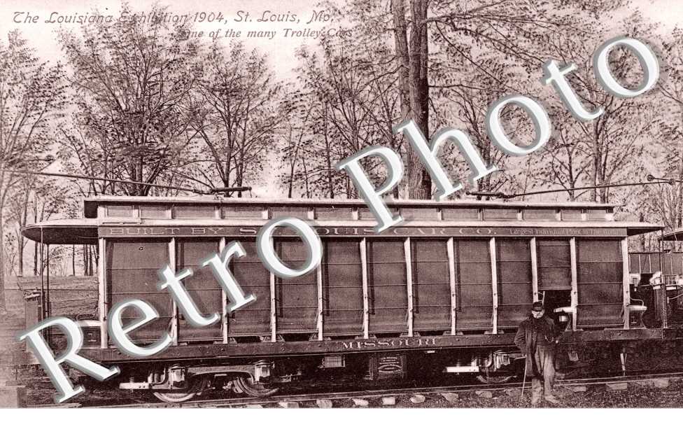 The Lousiana Exhibition 1904, One of the many Trolley cars