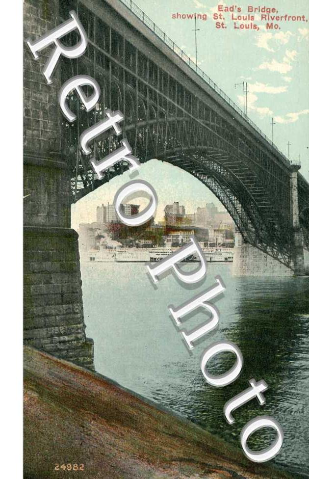 Ead's Bridge showing Saint Louis Riverfront
