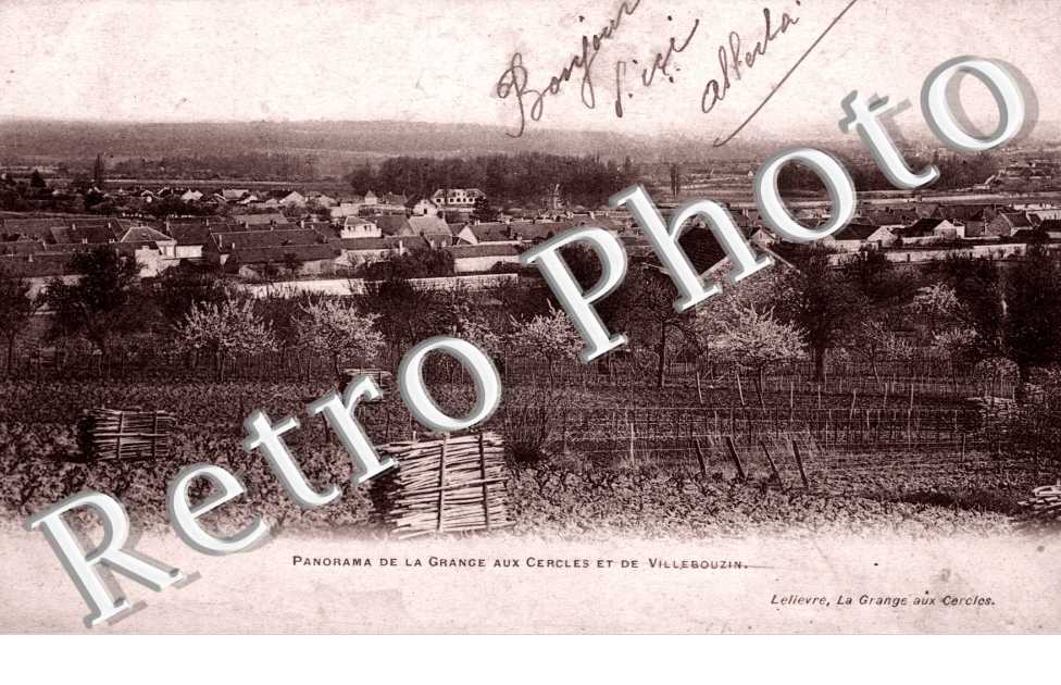 panorama de La Grange aux Cercles et de Villebouzin