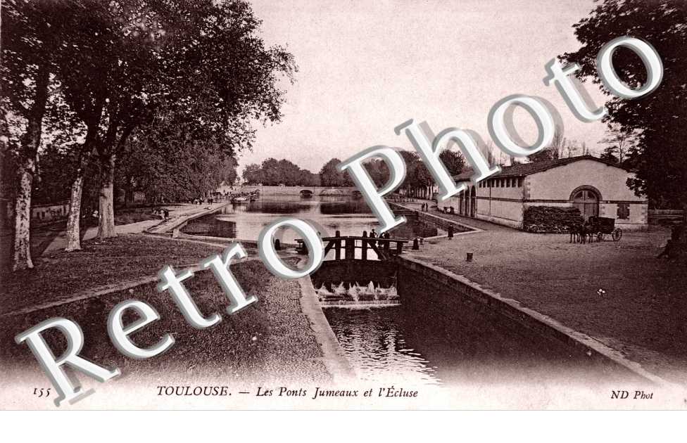 Les Ponts Jumeaux et l'Ecluse (quartier des Sept Deniers)