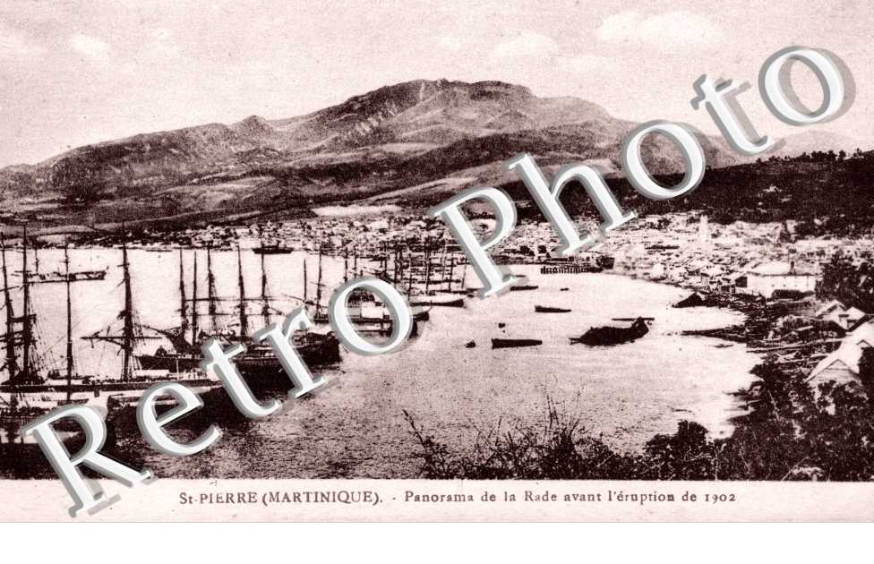 Panorama de la Rade avant l'eruption