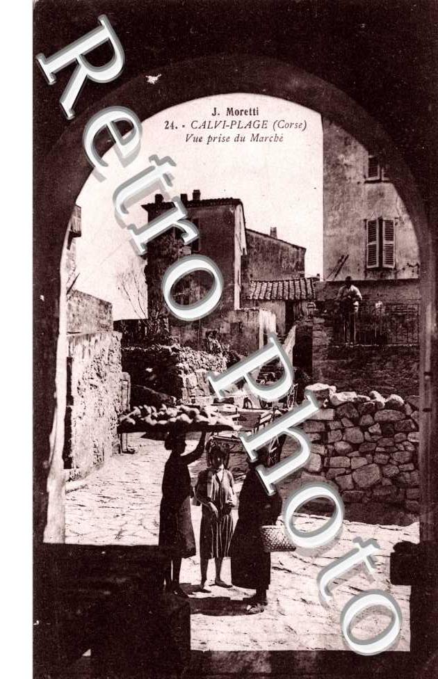 Vue prise du marche