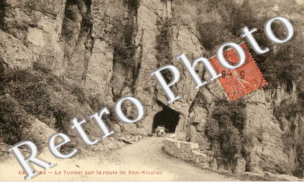Tunnel sur la route de San-Nicolao