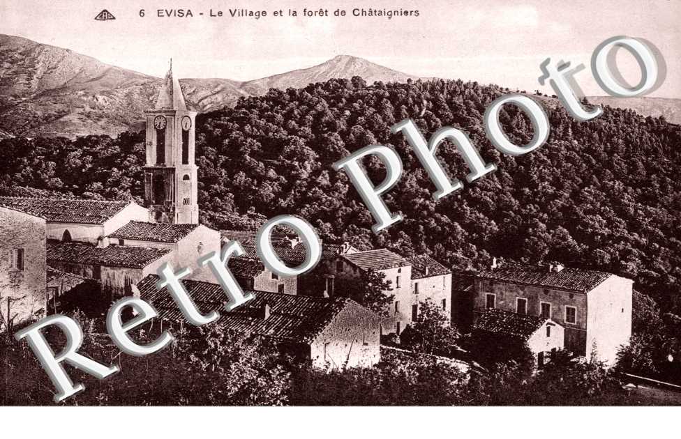 village et la foret de Chataigniers