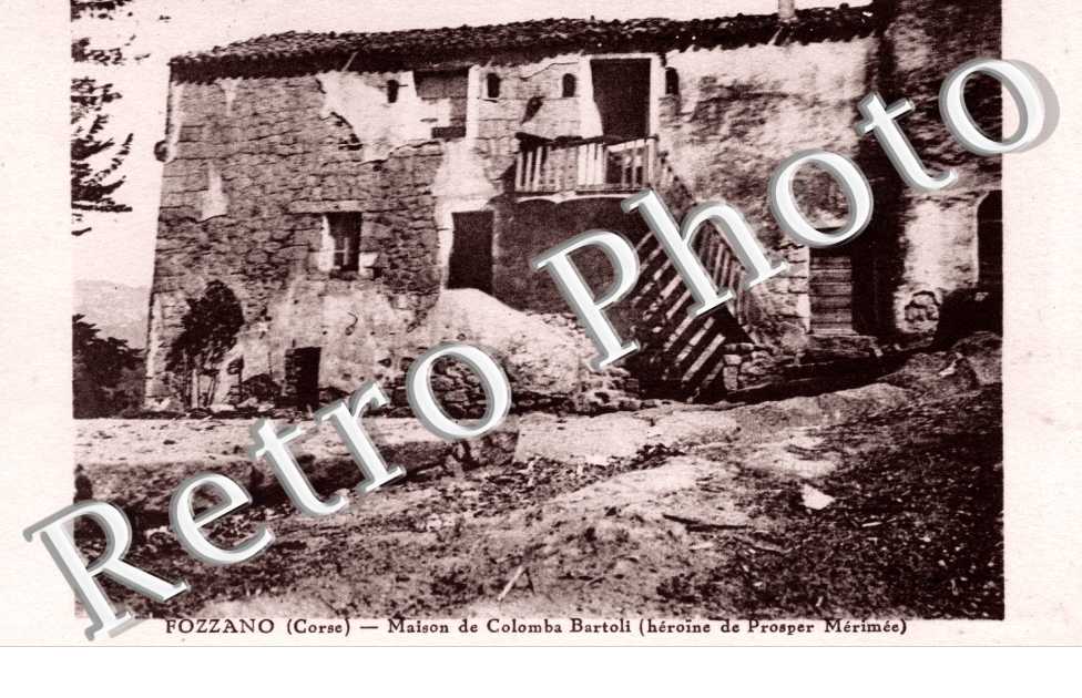 Maison de Colomba Bartoli heroine de Prosper Merimee