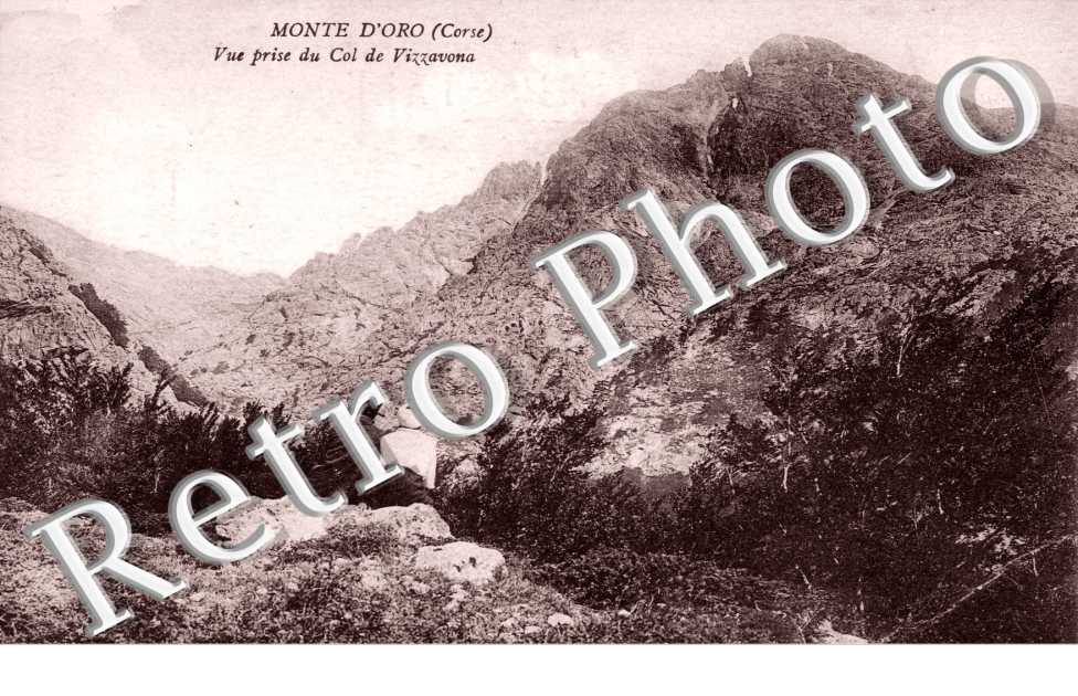 Le Monte d'Oro Vue prise du Col de Vizzanova