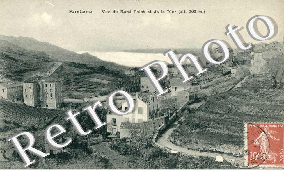 vue du Rond-Point et de la mer