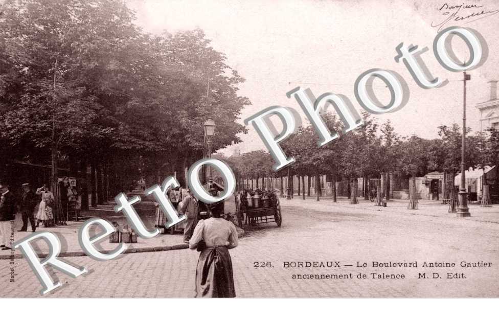 Le Boulevard Antoine Gauthier anciennement de Talence