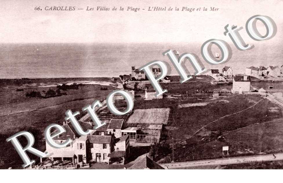 les villas de la plage L'Hotel de la plage et la mer