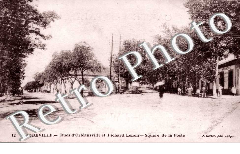 Rue d'Orleansville et Richard Lenoir, Square de la Poste