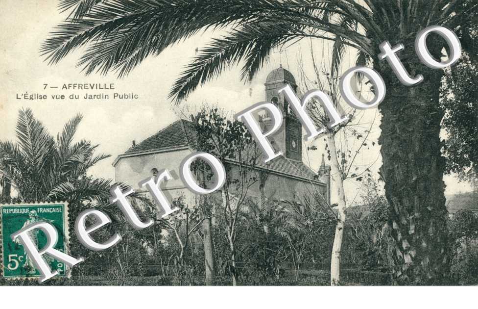 l'Eglise vue du Jardin Public