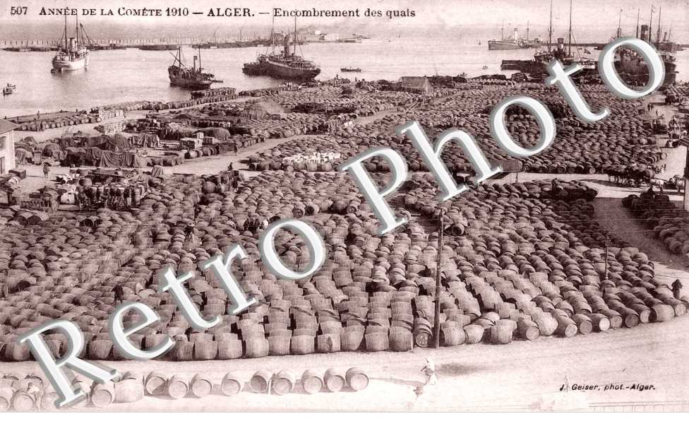 Encombrement des quais - Année de la comète 1910