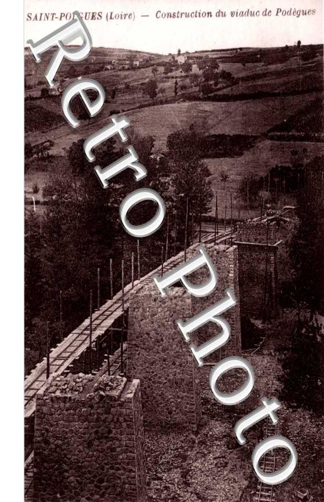 Construction du viaduc de Podegues
