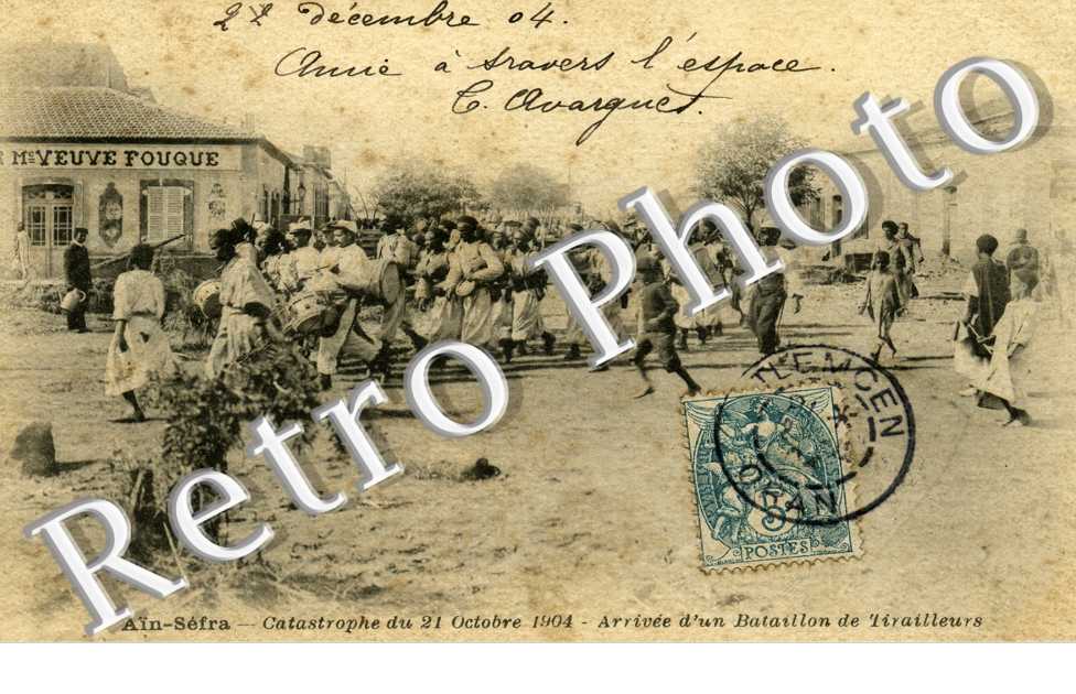 catastrophe du 21 octobre 1904 arrivee d'un bataillon de Tirailleurs