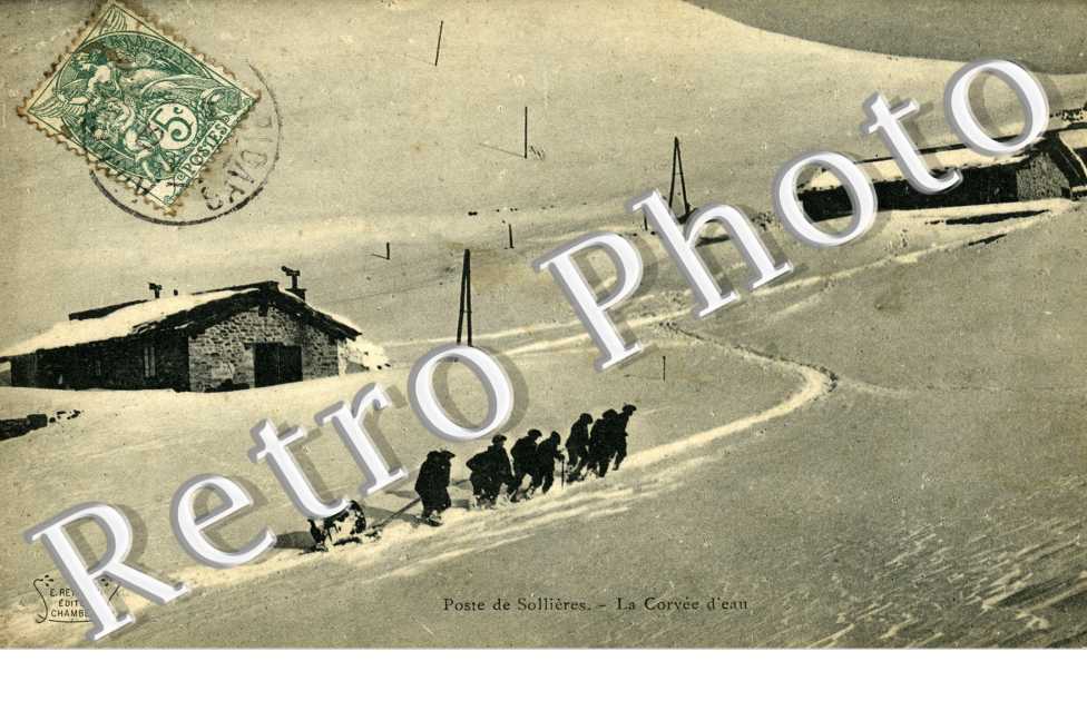 poste de Sollieres, la corvee d'eau