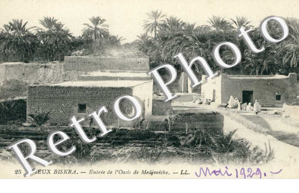 Vieux Biskra, Entree de l'Oasis de Mejenech