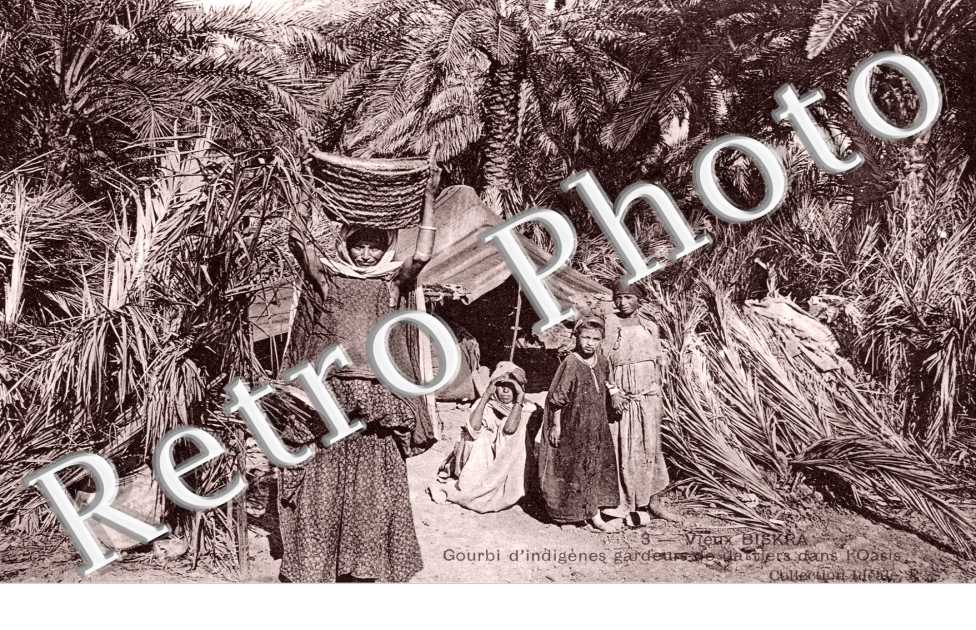 Gourbi d'indigenes gardeurs de datiers