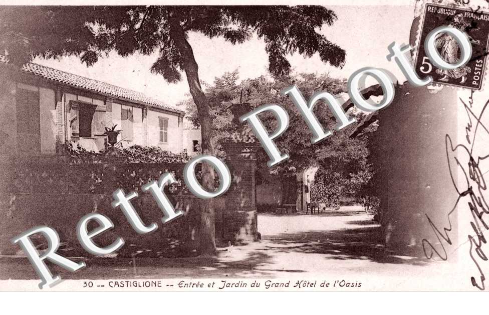 Entree et jardin du grand hotel de l'Oasis