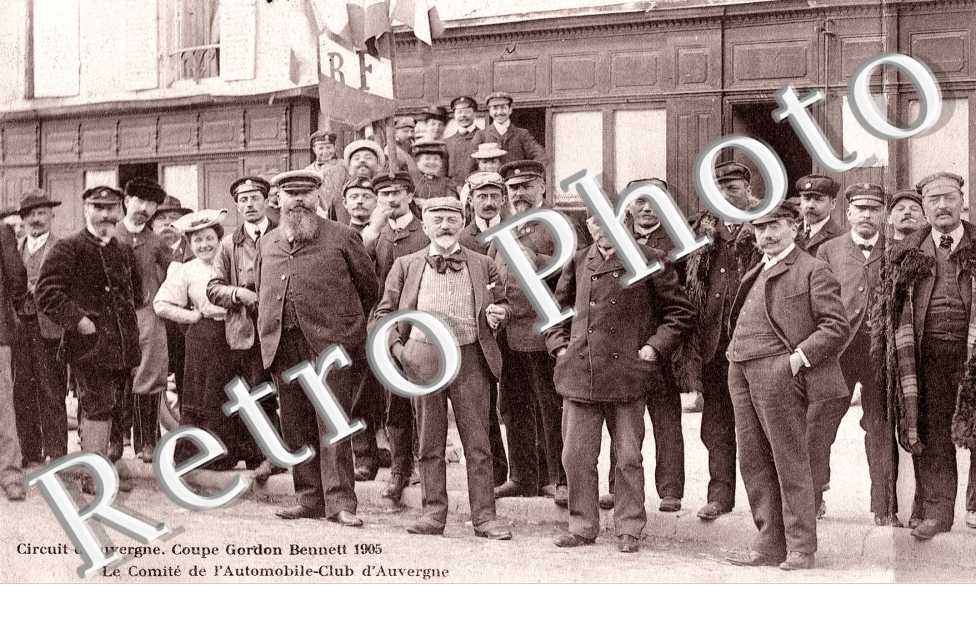 Circuit d'Auvergne Coupe Gordon Bennett 1905 Le comite de l'Automobile-Club d'Auvergne