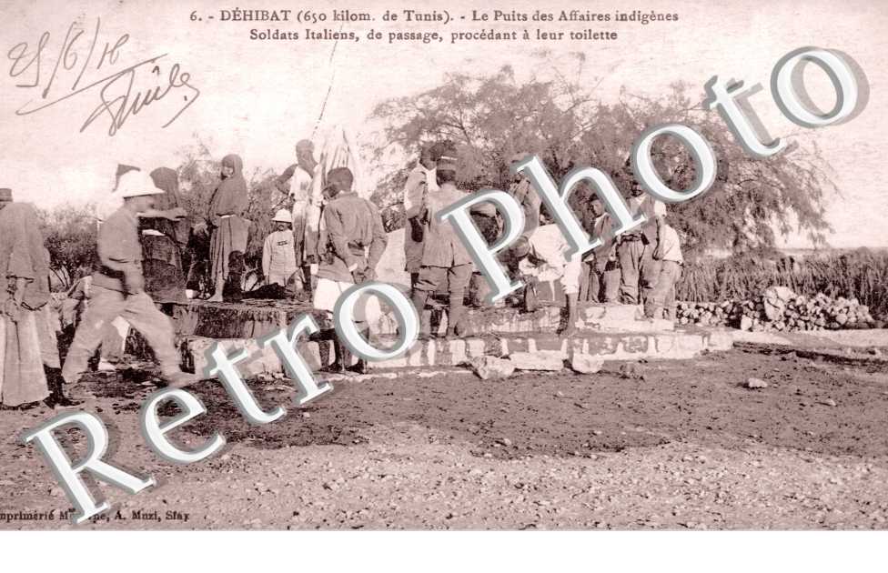 Le puits des affaires indigenes - soldats italiens
