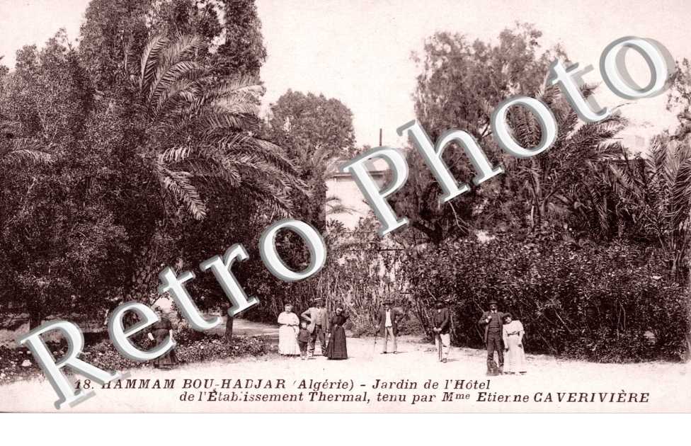 Jardin de l'hotel de l'etablissement thermal tenu par mme Etienne gaveriviere