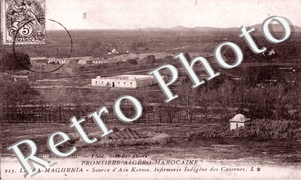 Frontiere algero-marocaine - Source d'Ain kerma -infirmiere indigene