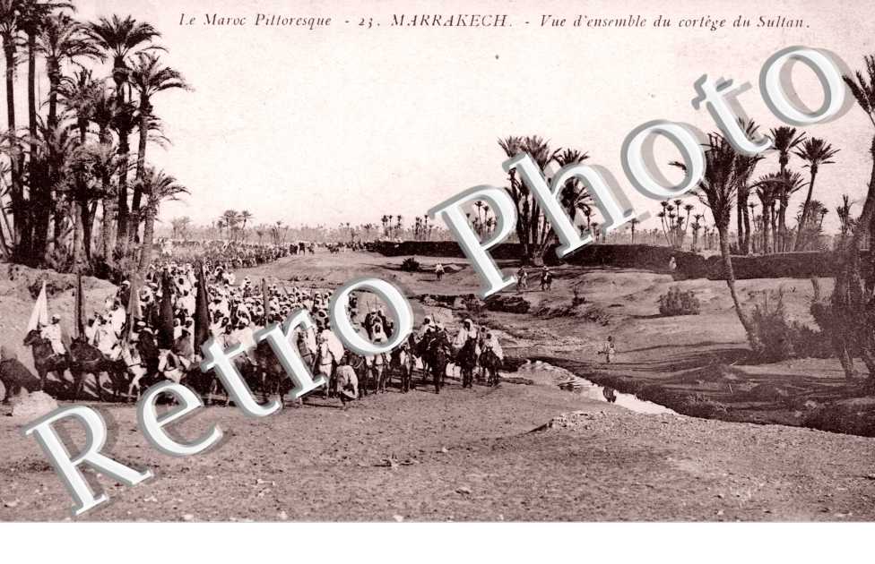 Vue d'ensemble du cortège du Sultan