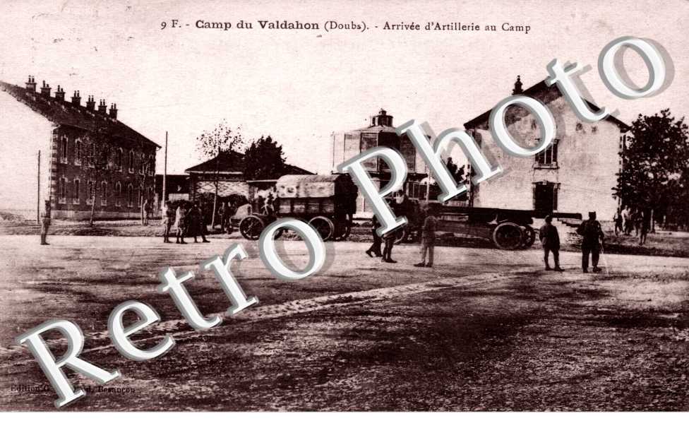 Camp du Valdahon arrivee d'artillerie au camp