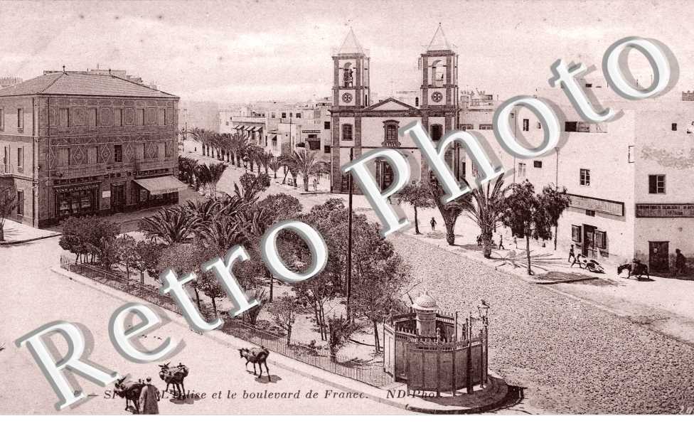 l'Eglise et le Boulevard de France
