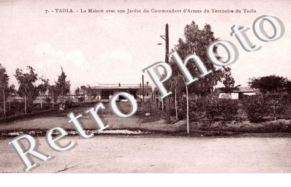 La maison avec son jardin du commandant d'Armes du territoire