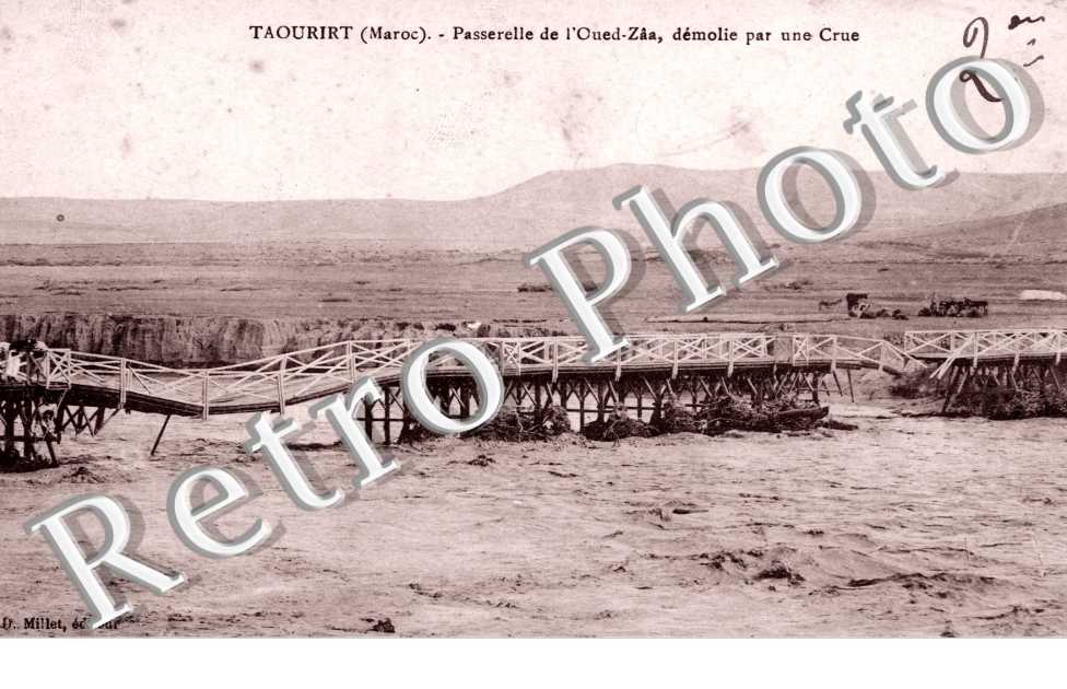 Passerelle de l'Oued-Zaa demolie par une Crue