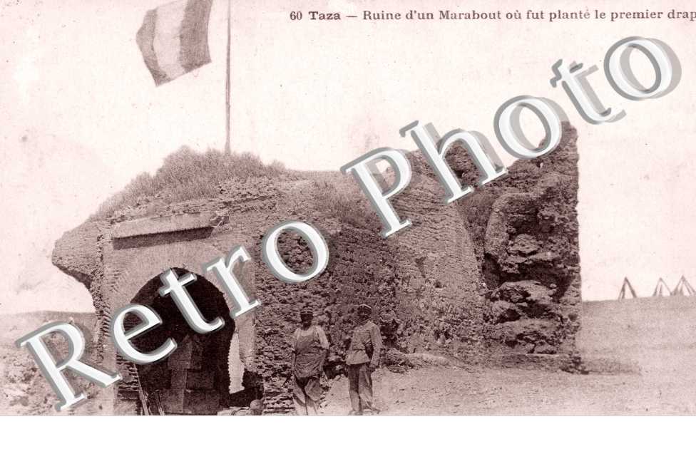 Ruine d'un Marabout ou fut plante le premier drapeau