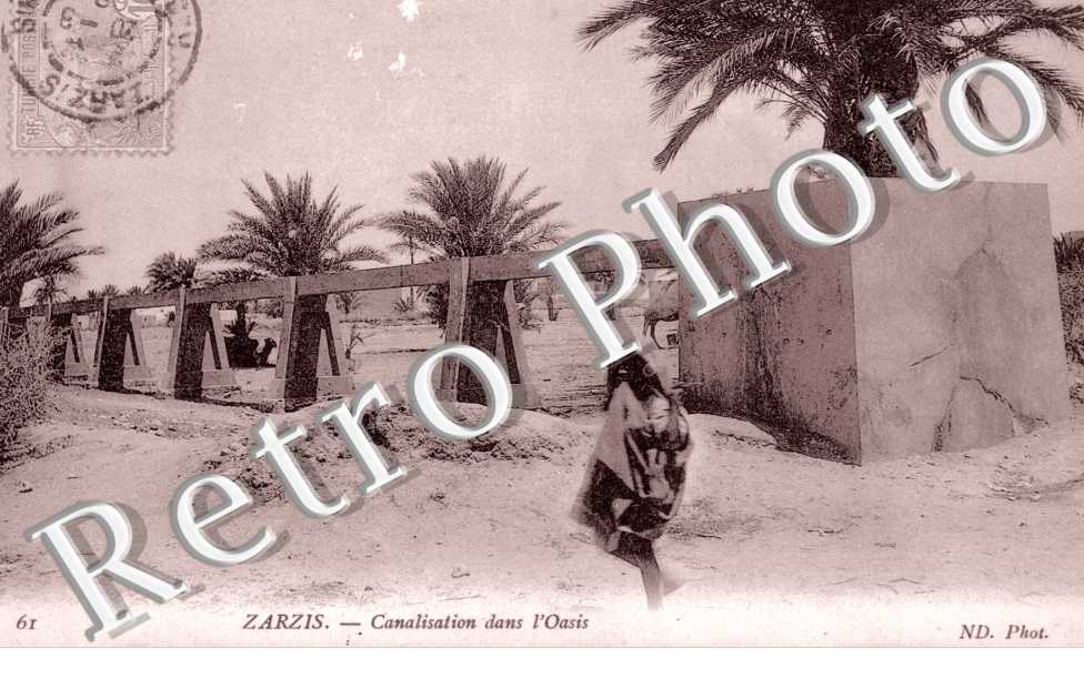Canalisation dans l'Oasis