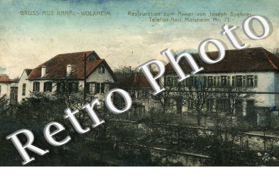 GRUSS AUS KANAL - WOLXHEIM restauration zum Anker von Joseph Spehner