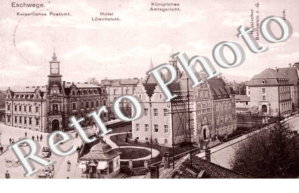 kaiserliches postamt, hotel Lowenstein, gymnasium