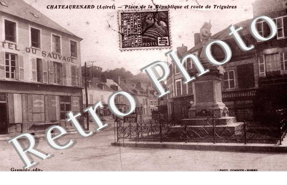 Place de la Republique et route de Trigueres