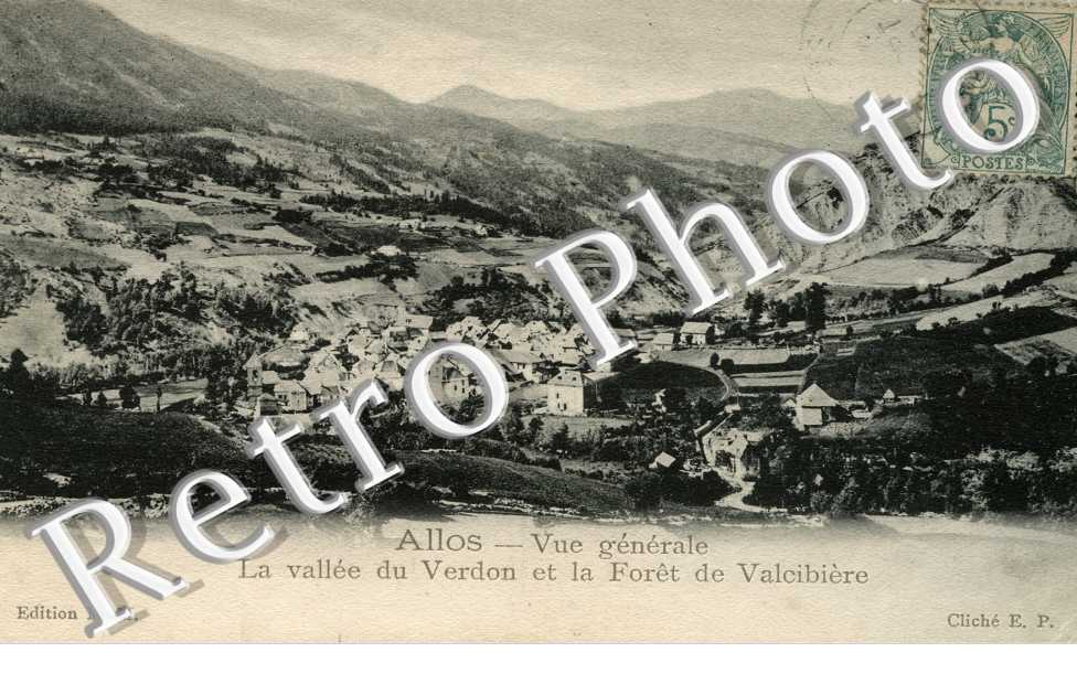 La vallee du Verdon et la foret de Valcibiere - vue generale